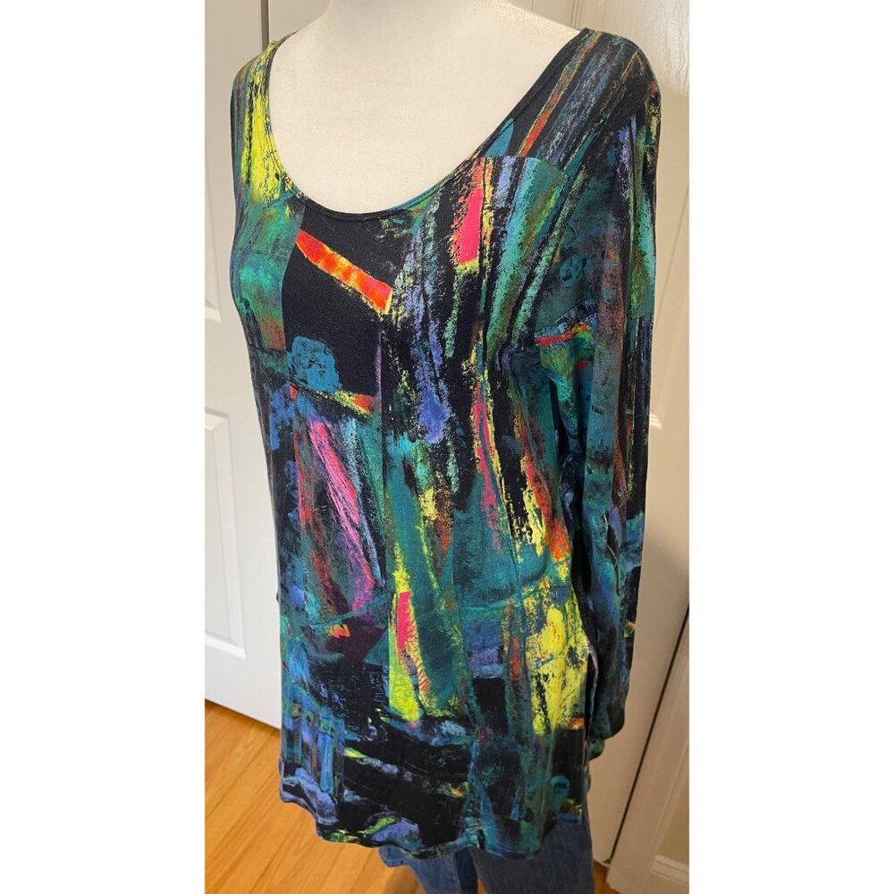 Vtg Salaam Womens Scoop Neck Tunic Top Size S Y2K 90s Fairy Twee Indie Whimsical - Picture 11 of 13